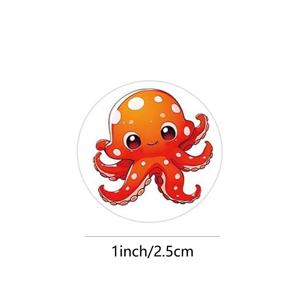 100-500Pcs Top-Grade Cartoon Premium-Quality Marine First-Class Animals Premium-Quality Stickers Premium-Quality Reward Superior-Grade Stickers