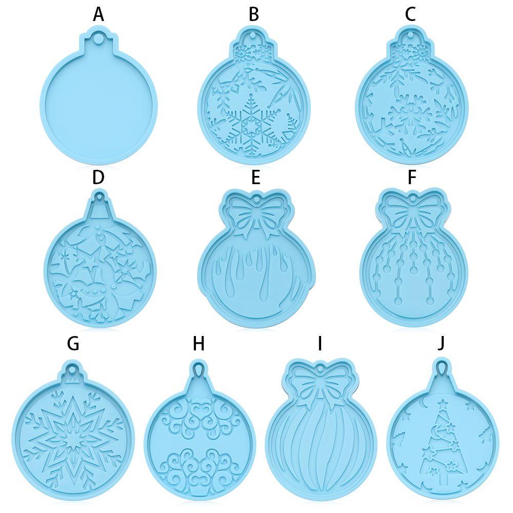 Resin Crafts Cake Tools Candy Chocolate Silicone Moulds Christmas Ball Mold Jewelry Making Tool Keychain Molds