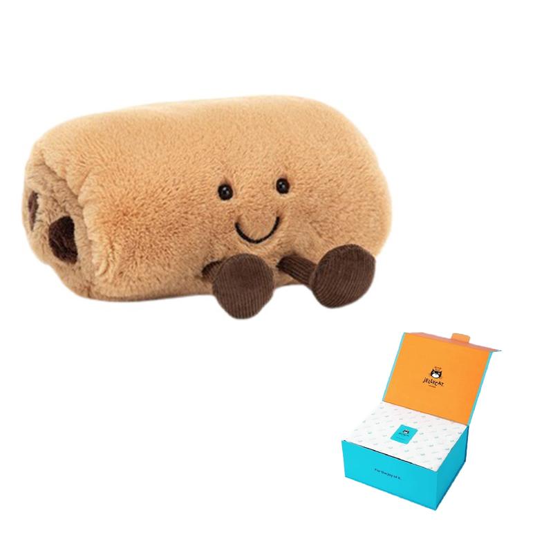 JELLYCAT Gourmet Series Chocolate Bread Soothing Doll Plush Figure 11cm Tall