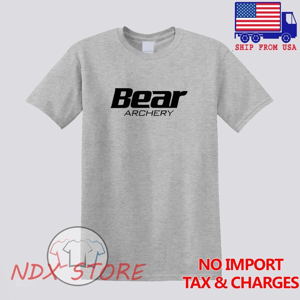 Bear Archery Men#039;s Gray Size S5XL Unisex T-Shirt XXL