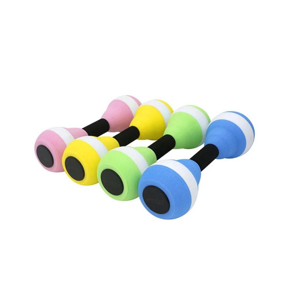 2PCS Hand Weights Pool Aqua Dumbbells EVA Aerobics Dumbbell Water Floating Dumbbell  Swimming Pool