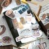 50pcs/1lot Kawaii Stationery Sticker Coffee Daily Junk Journal Decorative Scrapbooking DIY Craft Sticker