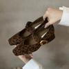 Chaussures à Talons Hauts à Bout Carré pour Femmes Chaussures Marie Janes en Daim Nouvelle Hiver Femme Marque Mode Escarpins Élégants Peu Profonds Zapatillas