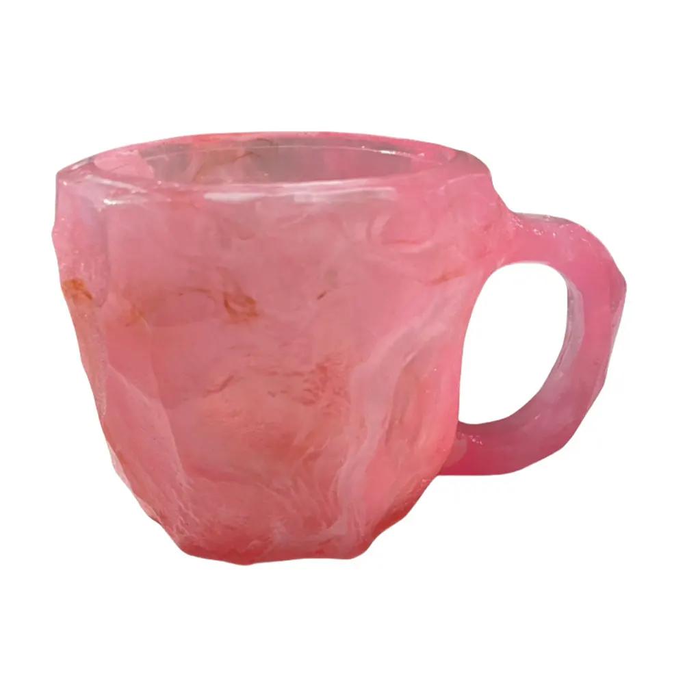 Imitation Mineral Crystal Coffee Mugs Elegant Imitation Mineral Cup Multi-use Imitation Mineral Crystal Mug for Milk Coffee Tea
