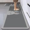 Covoraș de Bucătărie din Diatomee de Siliciu Absorbant Antiderapant Rezistent la Apă Podea Baie Dining