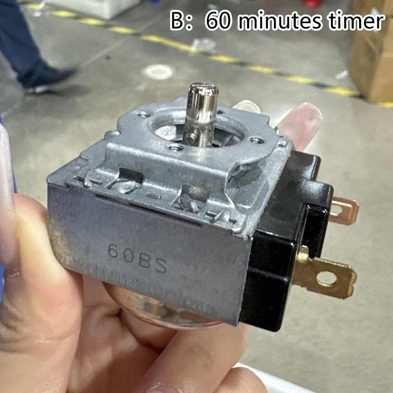 30/60/120 Minutes 15A 125V 16A 250V Delay Timer Switch Time Controller For Electronic Microwave Oven Cooker Air Fryer Parts