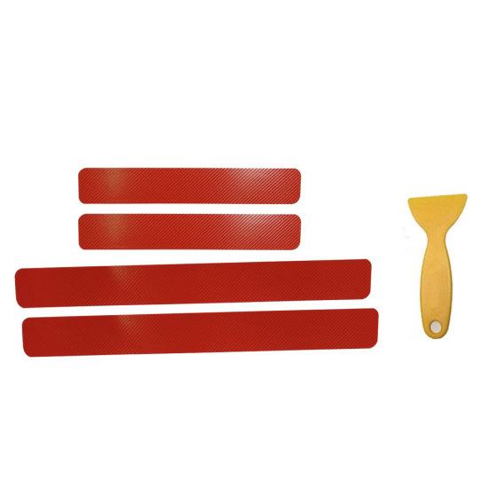4D Carbon Fiber Car Auto Anti-Scratch Door Sill Plate Scuff Sticker Protector Tool