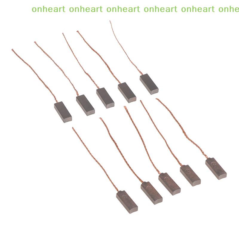 [C]Motor Carbon Brush Regulator 10pcs 4*6*17mm Electric Car Vehicle Generator Regulator Carbon Brushs For New Alternator Tools