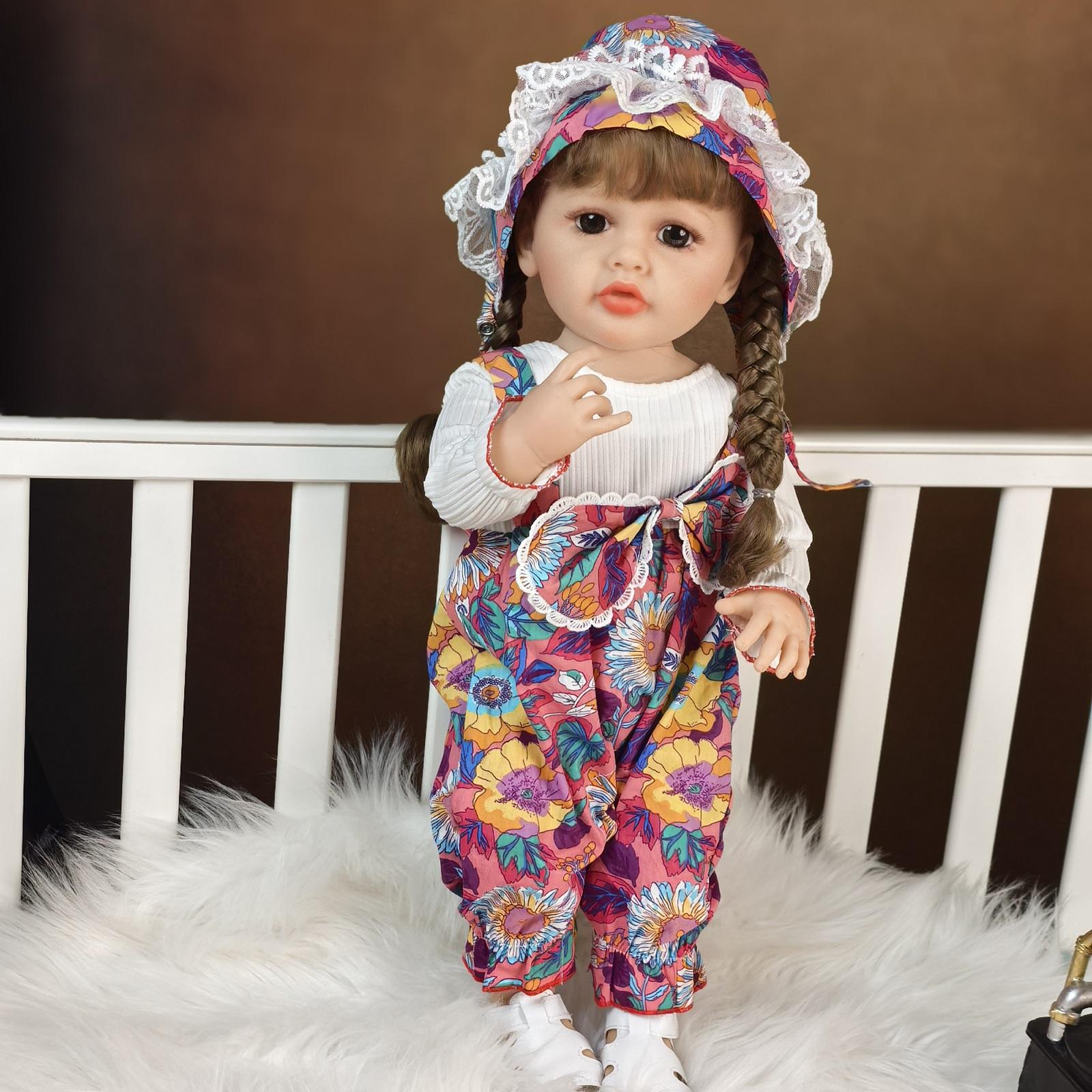 Украшение на Хэллоуин 55 см Реалистичная кукла-реборн Полностью силиконовая виниловая — фото 3