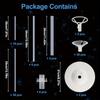 2pcs Balloon Stand Kit 63inches Balloon Sticks on Floor and Table Balloon Holder Party Decoration for Wedding Birthday Graduation