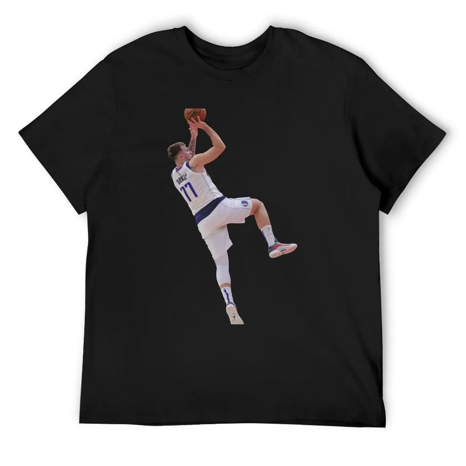 

Luka Doncic 77 Fadeaway T-Shirt croswit shirt man luxury t-shirt street wear quick-drying shirts men graphic XXXXXL різнокольоровий
