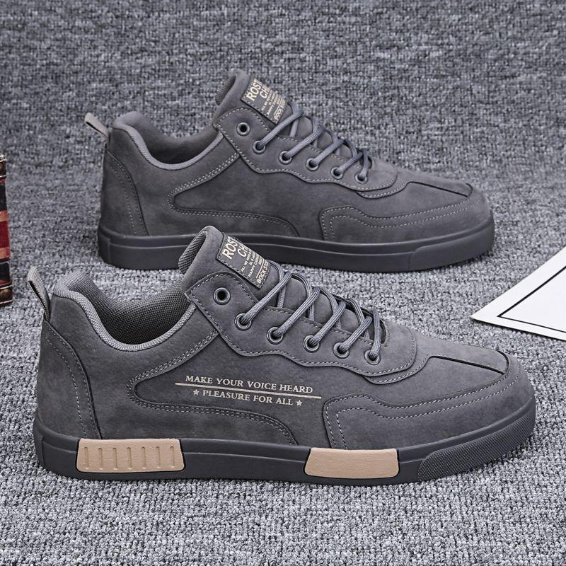 Schuhe Herrenschuhe Herbst und Winter 2025 neuer Trend Sport vielseitig Herren-Freizeit gestapelte dicke Baumwollschuhe High-Top Board-Schuhe