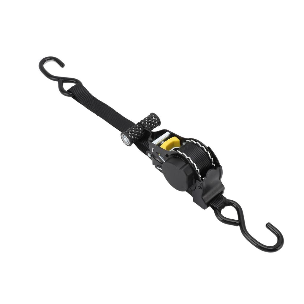 Einziehbarer Ratsche Zurrgurt 3m 679kg Bruchlast Selbstaufrollendes Spanngurt für LKW Ladung Anhänger ATV SxS