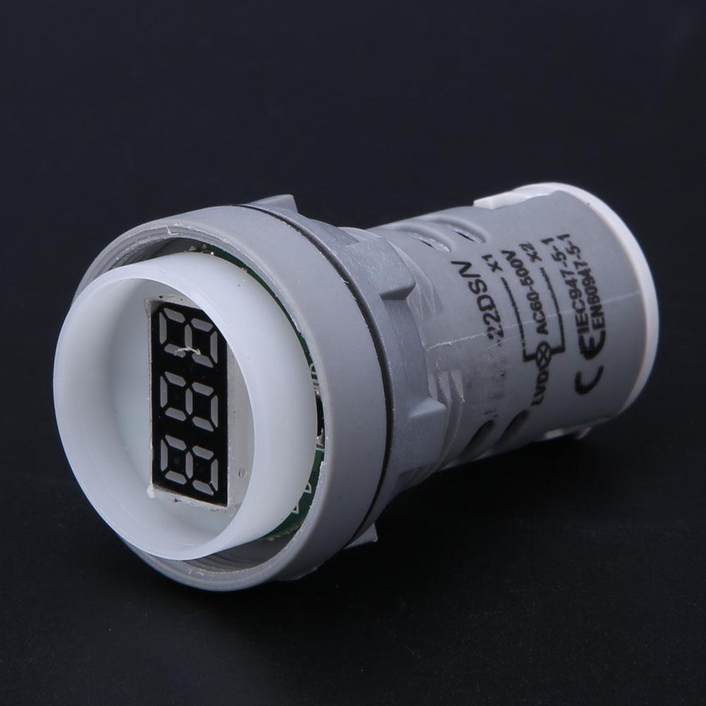AD16-22DS LED Indicator Light Digital Display Voltmeter AC 60V-500V Voltage Meter