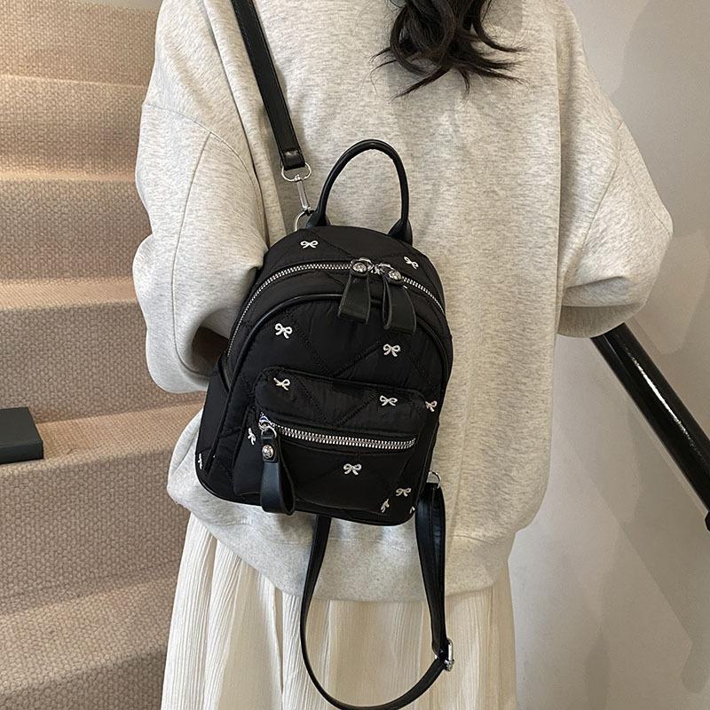 Retro Niche Backpack Women's New Medium and Versatile Student Small Backpack Bag