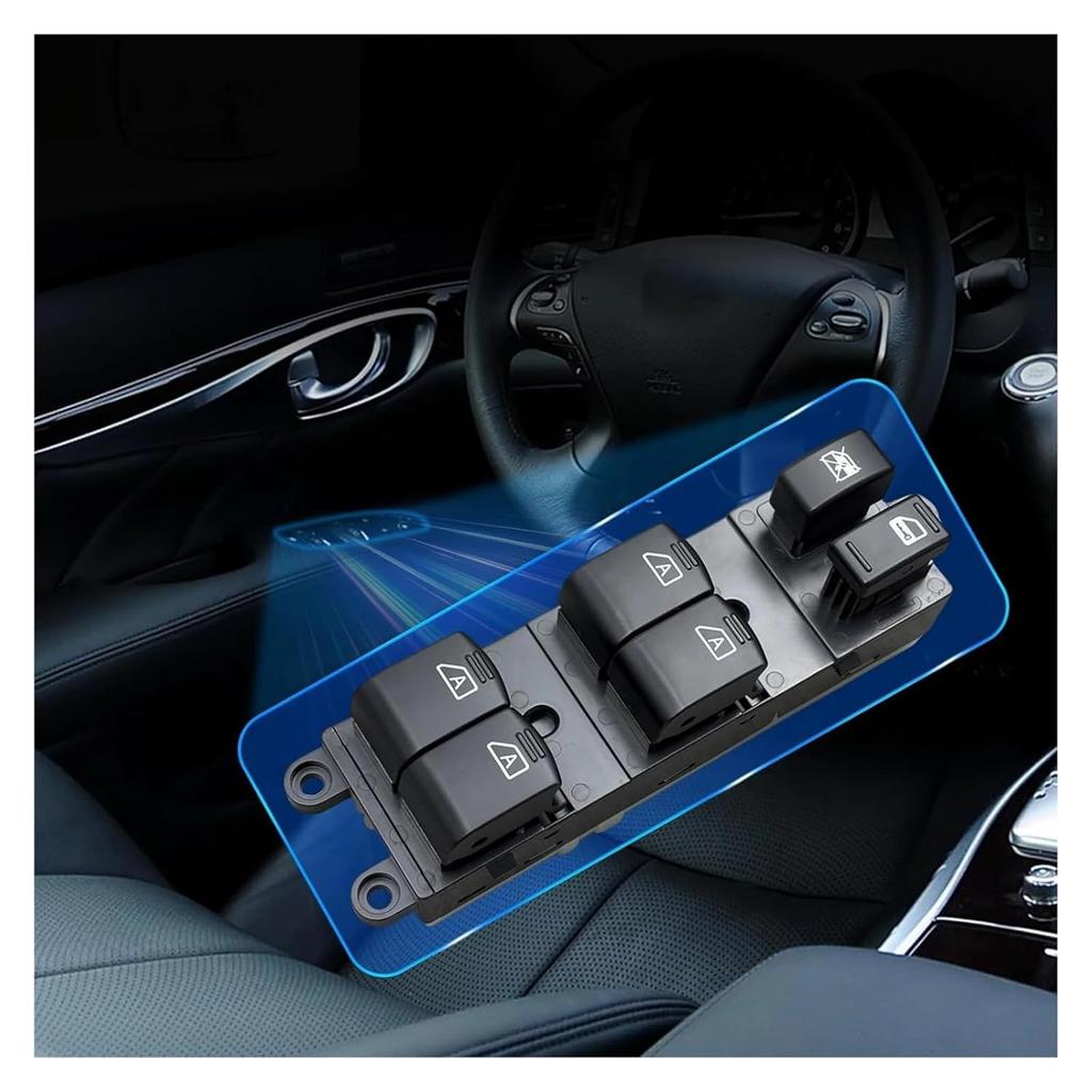 25401-EH100 Driver Side Electric Power Window Master Control Switch Button Compatible for Infiniti M25 M35 M45 2006 2007 2008 2009-2013