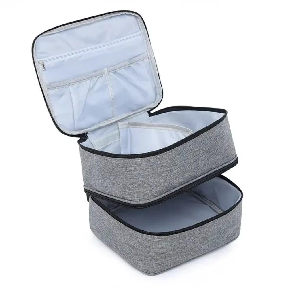 Double Nail Polish Organizer Portable Tote Cosmetic Organizer Gifts Nail Polish Storage Bag