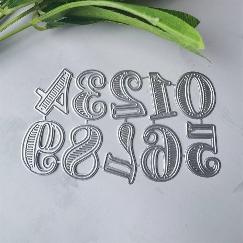 Zahlen Stanzformen Zahlen Prägeformen Stanzschablonen für Kartenherstellung Scrapbooking DIY Papierbasteln Album Basteln