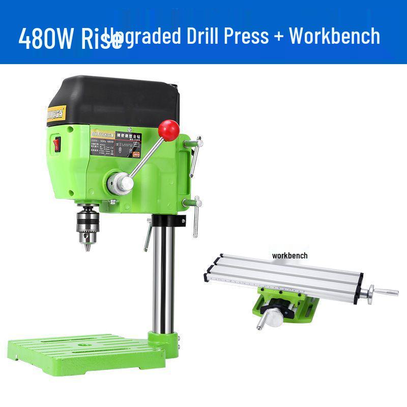 High-Precision 220V Mini Drill Press for Household and Industrial Woodworking