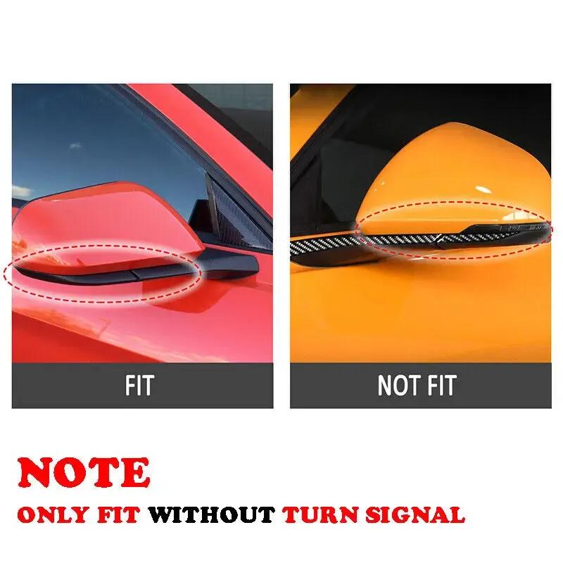 Rearview Mirror Cover For Ford Mustang 2015- GT350 GT550 W/O Turn Signal Light Side Wing Mirror Caps Case Car Accessories