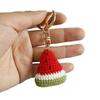 Knitted Weaving Keychain Fruit Series Wool Crochet Pendant Fashion Watermelon Pendant  Bag Charm