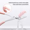 1/2Pcs Eyebrow Trimming Knife Eyebrow Face Razor for Women Eyebrow Scissors with Comb Brow Trimmer Scraper Beauty Scissors Tools