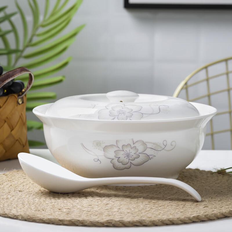 Abay Ceramic Lidded Soup & Serving Bowl