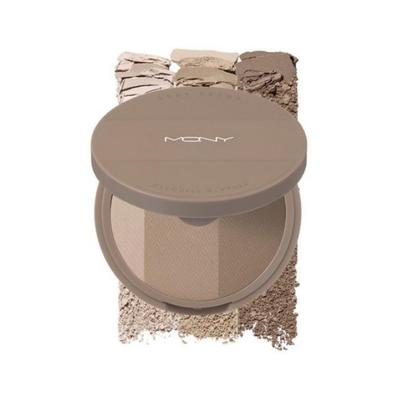 MACQUEEN NEW YORK Fake Up 3-Color Shading 9g, Gray Brown, 1