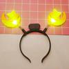 Luminous Headband Flashing Glow Hairhoop Light Up Hairband Star 3 Modes Cosplay Glowing Prop for Weddings Parties Holidays Dance Adults Kids