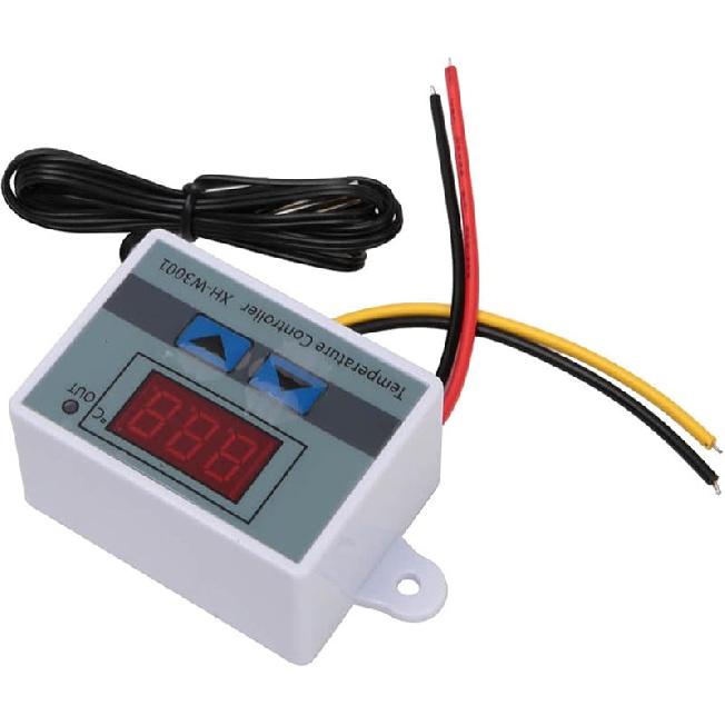 Модуль регулятора температуры XH-W3001, Цифровой переключатель термостата, Светодиодный программируемый инкубатор, Нагрев, Охлаждение, Электронное управление с водонепроницаемым 24V