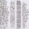12 Grids 3D Nail Art Rhinestones Mixed Shapes Clear Glass Nail Art Charms Colorful Flatback Nail Art Decoration