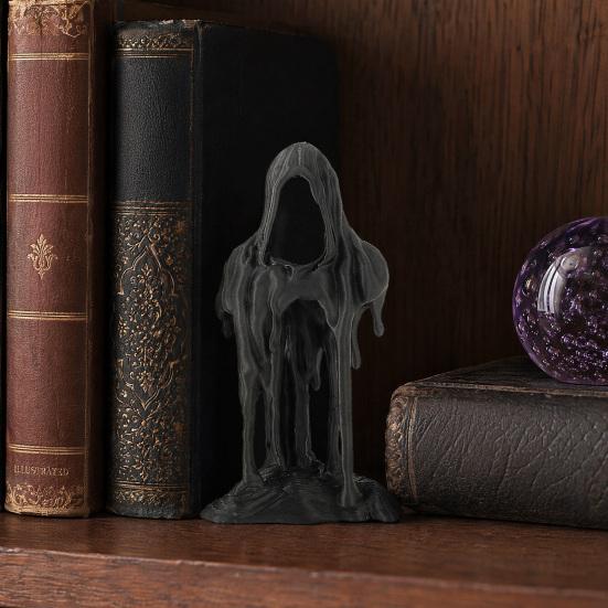 3D Printed Grim Reaper Statue Decor, Halloween Desk Figurine, Cute & Spooky Desk Ornament, Home Office Shelf Decor Gift for Kids & Friends