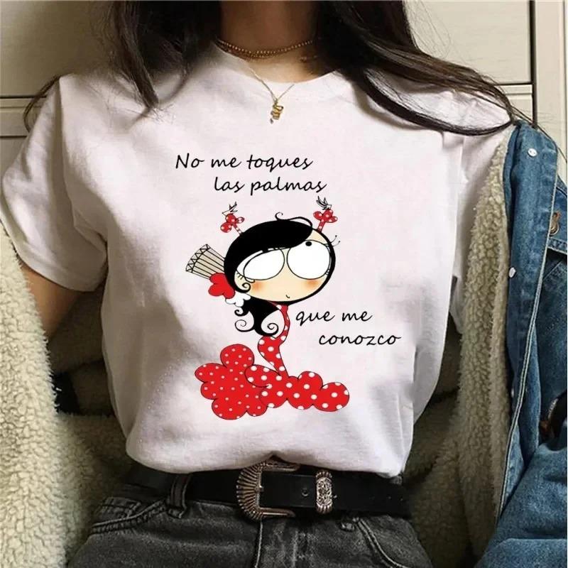 Print Pattern Womens Tshirt Confident Girl Abstract Cute Casual Summer ShortSleeve Tops Crew Neck Womens Workwear Tshirt S