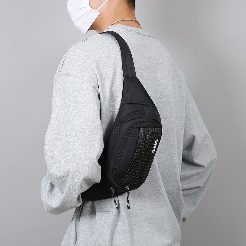 Unisex Large Capacity Fitness Waist Pack Portable Anti Theft Ultra Thin Small Chest Bag Sports Outdoor Leisure Running Waist Bag