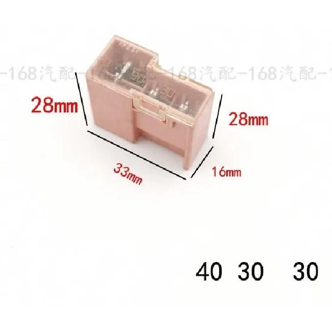 1pc used for Nissan Teana Sylphy Livina Toyota Prado Venucia triple fuse 30A 40A 60A