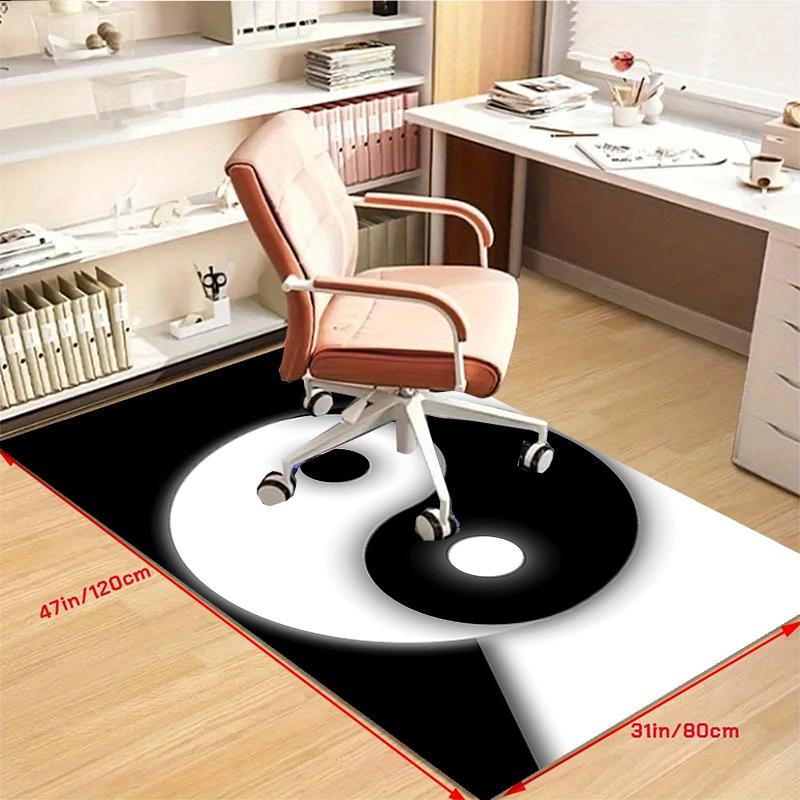 Crystal Velvet Yin Yang Tai Chi Bagua Printed Area Rug Carpet for Bedroom, Living Room, Home Office Decor, Rugs Mat, Fashion Mat Rug for Bed