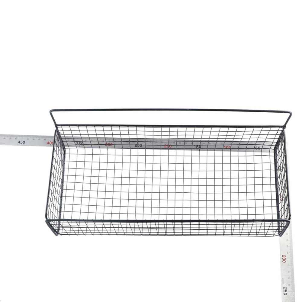 Sticky No Punching Wall Mounted Storage Basket Kitchen Accessories Bathroom Shelf Hanging Basket