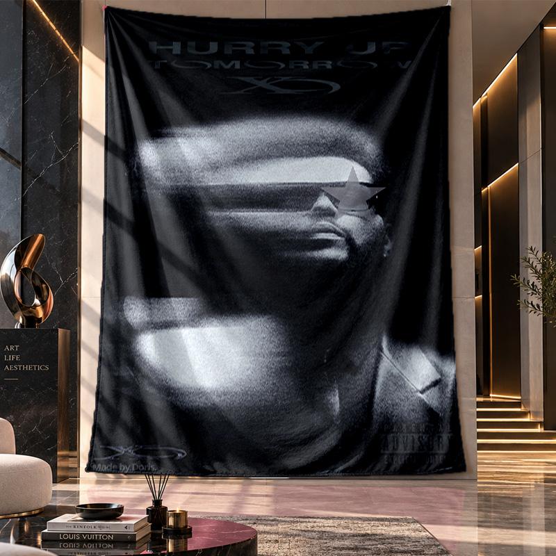 Wall Hanging Tapestry,The Weeknd Printed Fabric Backdrop For Dorm Room Party Decoration