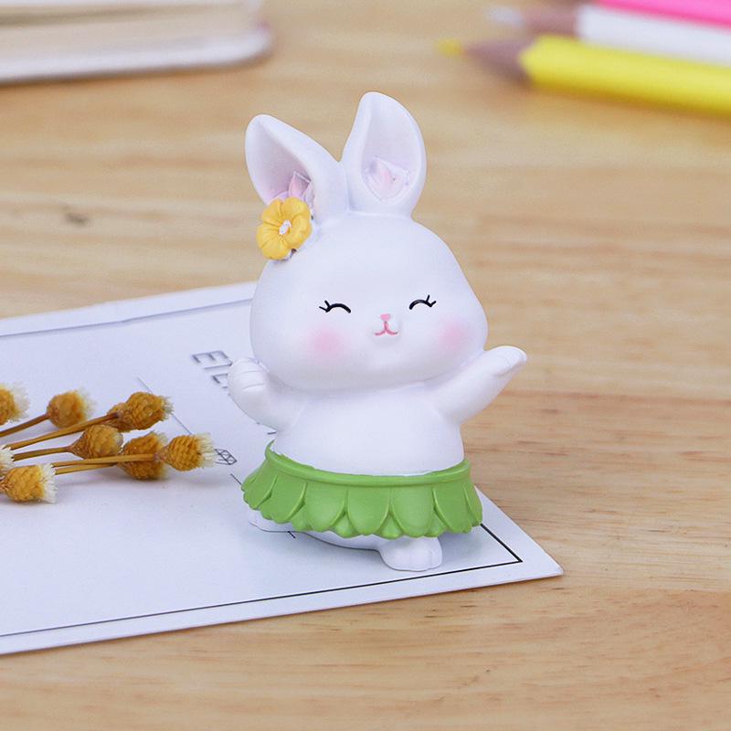 Cute Rabbit Ornament for Car, Desk, or Home Decor