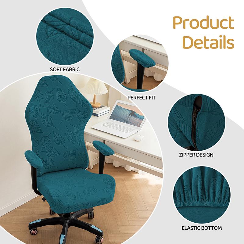 Gaming Chair Cover Jacquard Armchair Slipcover Computer Seat Case Stretch Rotating Chair Office Computer E-sports Chair Cover
