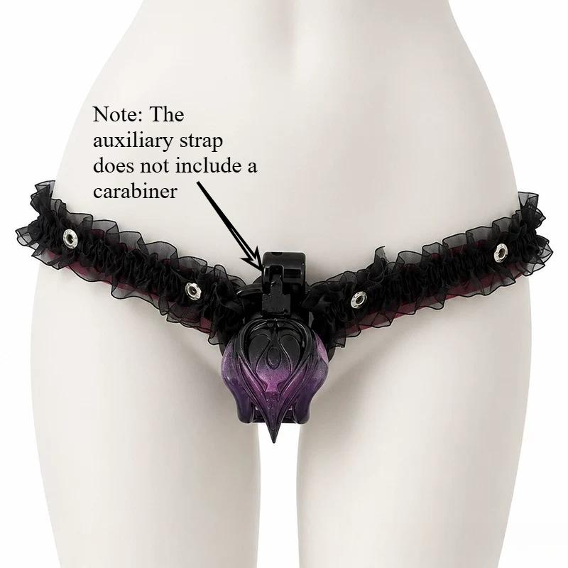 New Male Chastity Cage Belt CB Lock Support Strap Three Way Elasticated Waistband Restraint Urethral Devices Adult Sex Toys 18+