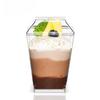 2026 New 5oz Square Mousse Cup Disposable Plastic Dessert Cups with Lid and Spoon for Cake Ice Cream Packaging