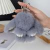Plush Rabbit Fur Keychain: Cute Rabbit Ornament & Phone Charm