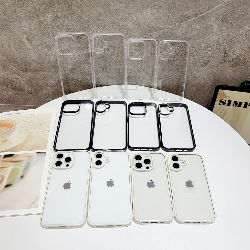 New Model Suitable for IPhone16pro Full inclusive Acrylic Two in one 16E Mobile Phone Case Apple 16 Protective Case 14pm