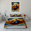 Religious Bedding Set with Jesus Design Bedding Set (1 Duvet Cover, 2 Pillowcases, Duvet Not Included)