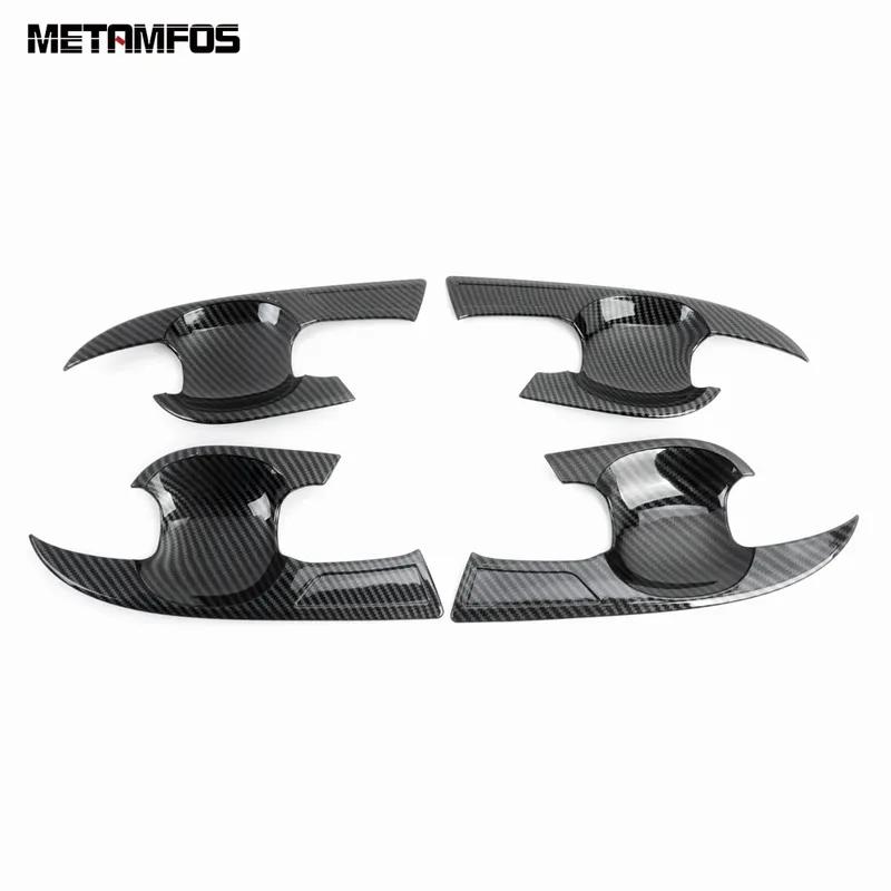 Side Door Handle Bowl Cover Trim For Toyota Corolla Sedan - 2024 Carbon Fiber Protection Cap Accessories Car Styling