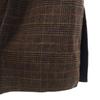 CAST:LISA wool blend check Long coat S Brown Women Used