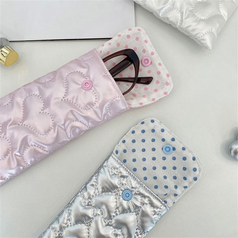 Niedliches Weiches Brillenetui Tragbar Bruchsicher Sonnenbrillenbeutel Mädchen Brillenaufbewahrung Kopfhörer Münzschlüssel Lippenstift Aufbewahrungstasche Beutel