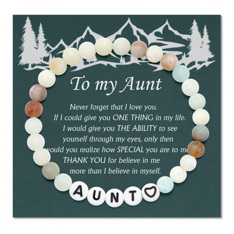 Women's Stone Beaded Bracelet - Ideal Gift for Christmas, Birthday, or Valentine's Day for Women and Girls