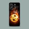 Fire Football Soccer Ball Phone Case for Xiaomi Redmi 15C 14C 12C 13C 4G Redmi Note 15 14 13 12 11 10 Pro Plus 5G 12S Soft Cover